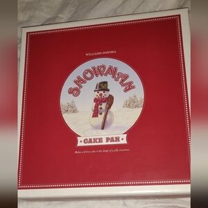 Nordic Ware Williams Sonoma Snowman Cake Pan